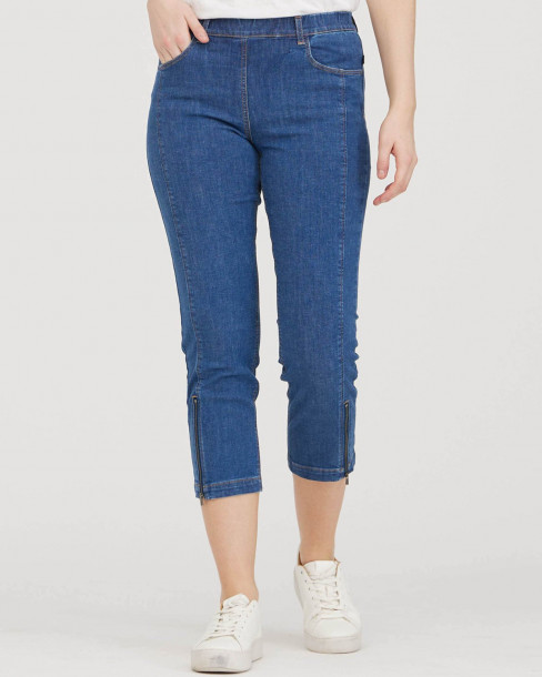 Mirakelbyxa Piper 7/8 Mellanblå denim från Laurie 2