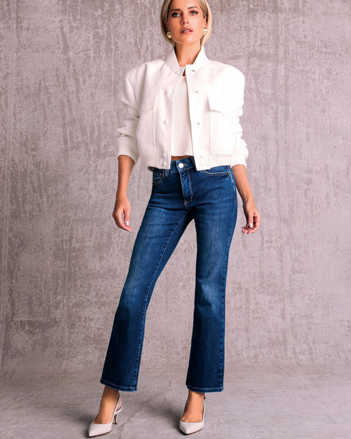 Jeans Dream Kick 7/8 denimblå från Mac