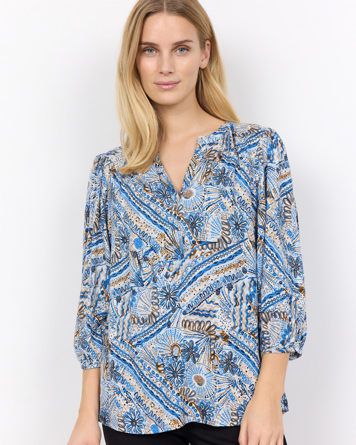 Blus blå paisley från SoyaConcept