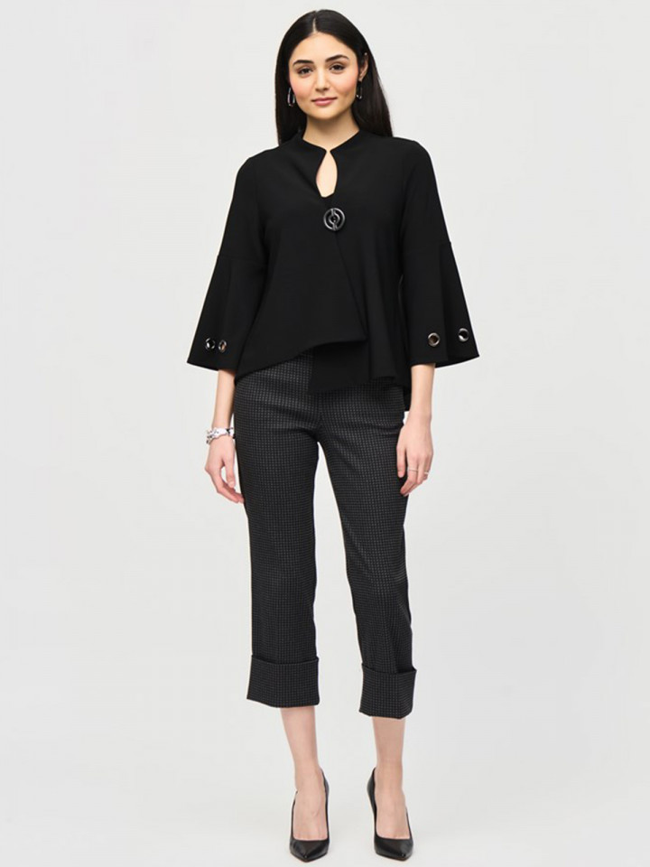 Jacka svart öljetter från Joseph Ribkoff