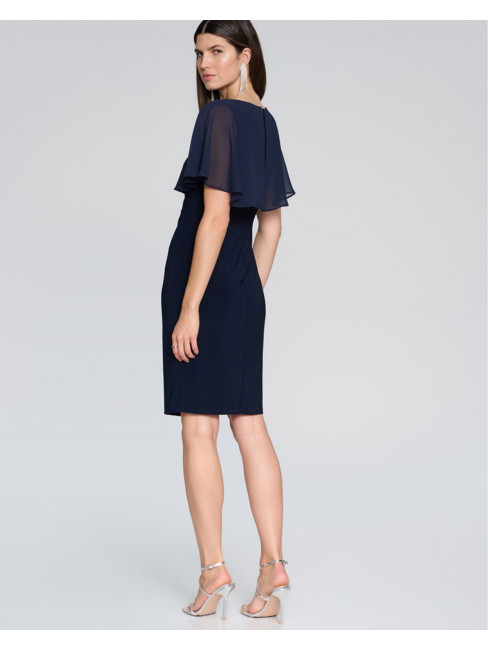 Klänning marin med silverspänne från Joseph Ribkoff 2