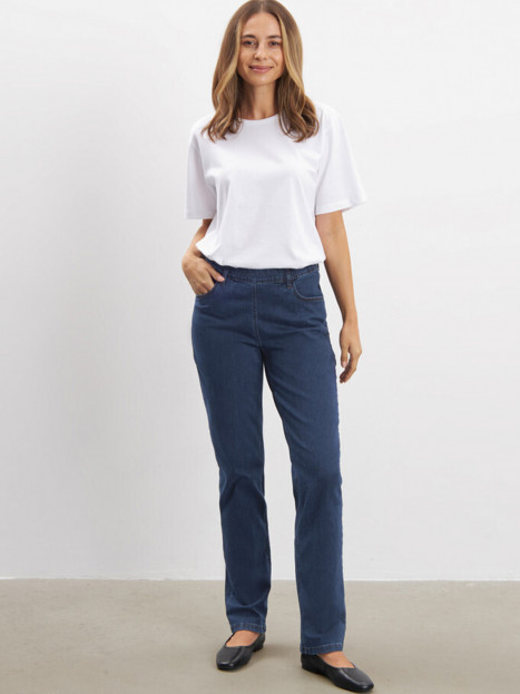 Mirakelbyxa Kelly Regular Denim mörkblå från LauRie