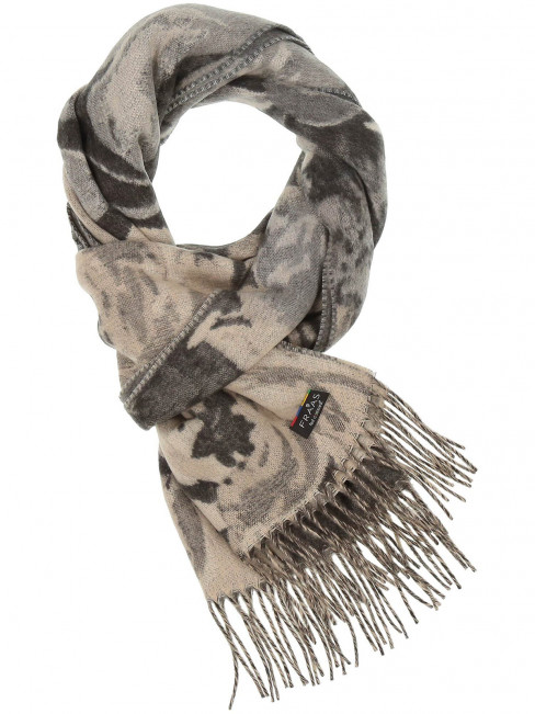 Halsduk sand/taupe ros från Fraas 2