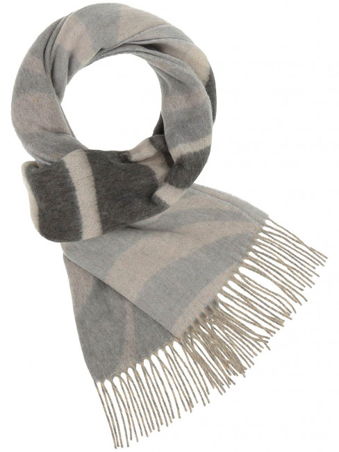 Halsduk sand och taupe zebra från Fraas 2