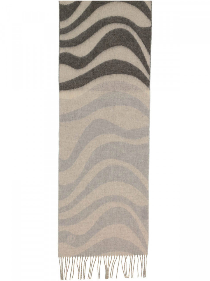 Halsduk sand och taupe zebra från Fraas