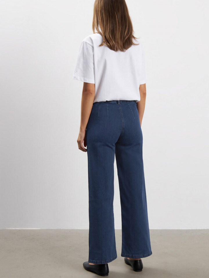 Mirakeljeans Donna mörk denimblå vid...