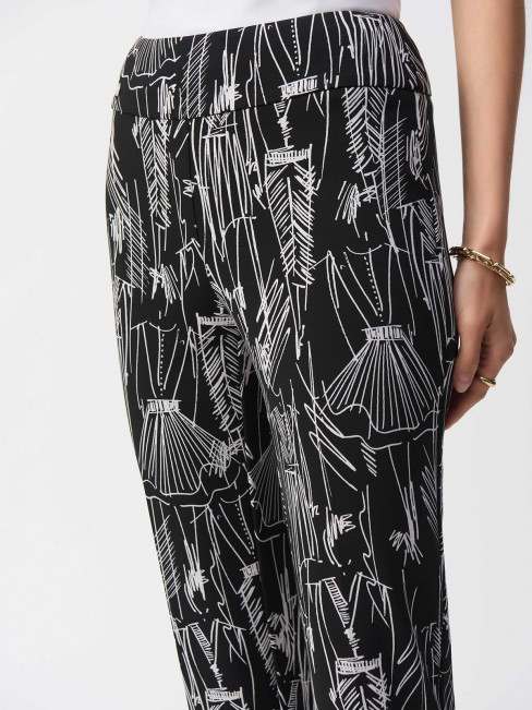 Byxa 7/8-del svart/vit från Joseph Ribkoff 2