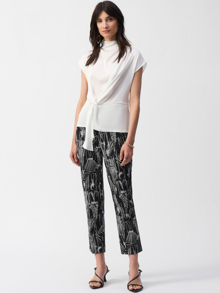 Byxa 7/8-del svart/vit från Joseph...