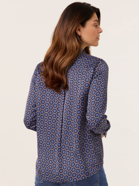 Satinblus blått mönster från Gerry Weber