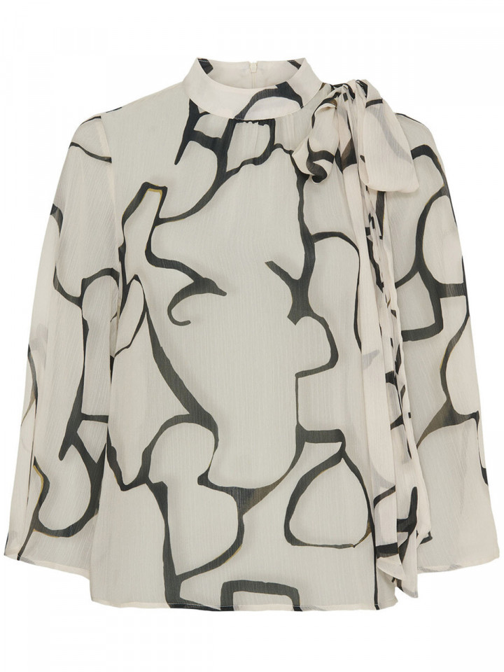 Blus Vibse chiffong creme från Isay