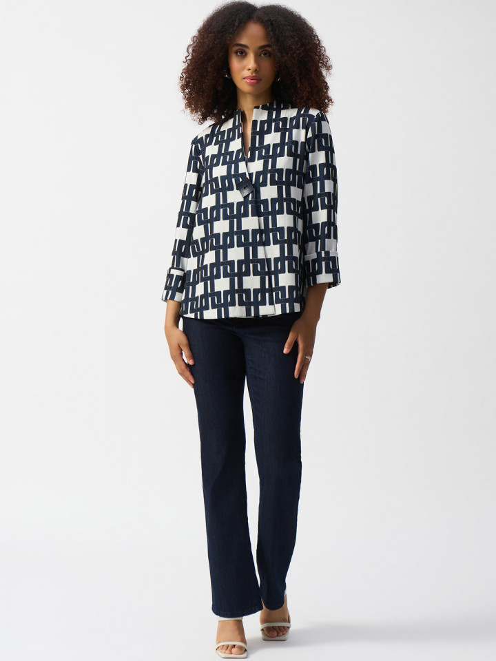 Jacka marin/offwhite från Joseph Ribkoff