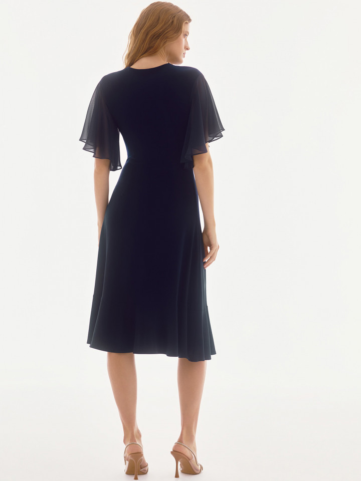 Klänning Marin med drapering och...