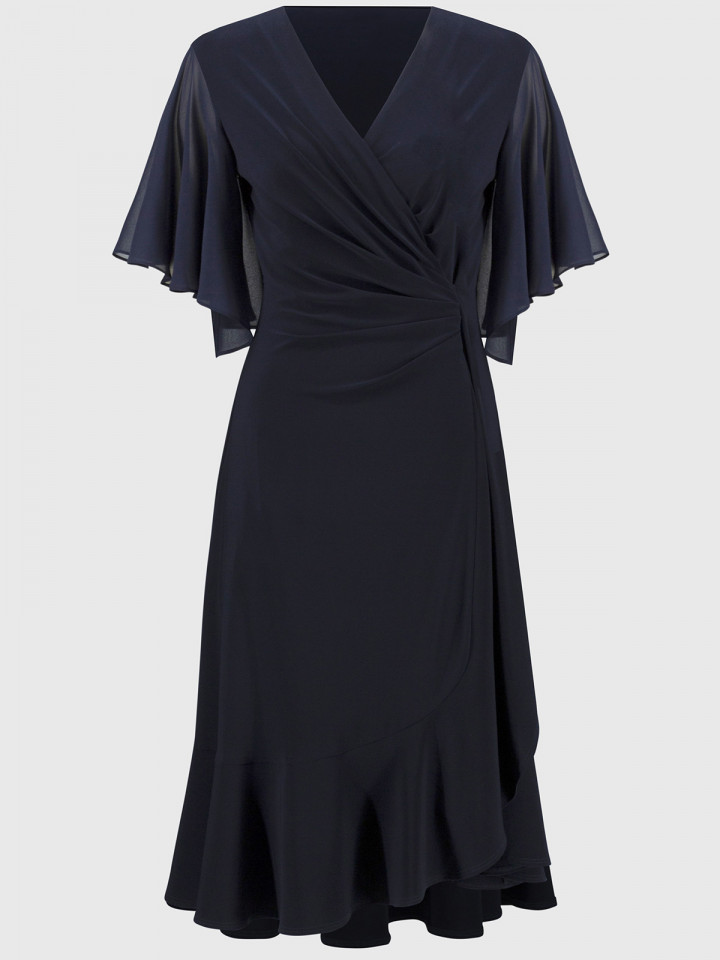 Klänning Marin med drapering och...