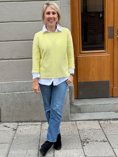 Tröja Moriko ljus citrongul från Mansted