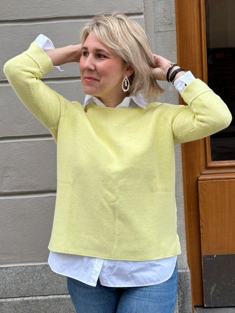 Tröja Moriko ljus citrongul från Mansted