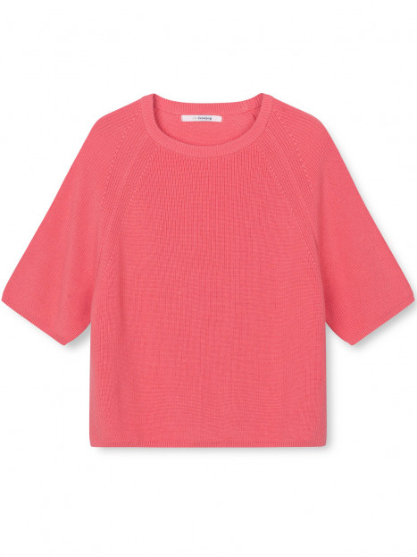 Stickad tröja Savannah korall från SibinLinnebjerg