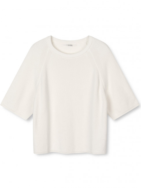 Stickad tröja Savannah vit från SibinLinnebjerg 2