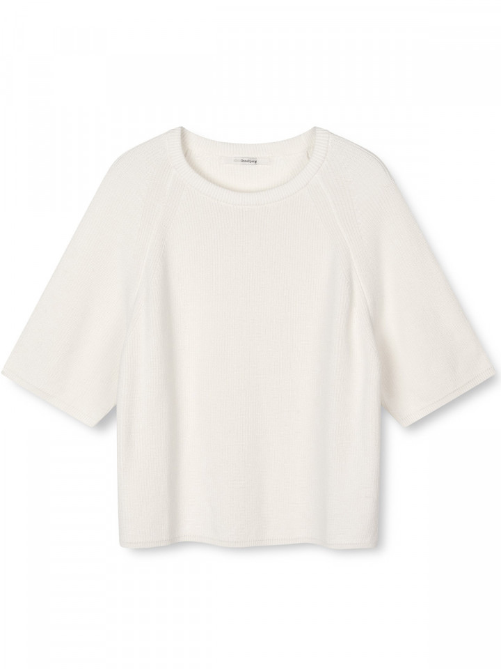 Stickad tröja Savannah vit från...