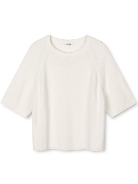 Stickad tröja Savannah vit från SibinLinnebjerg