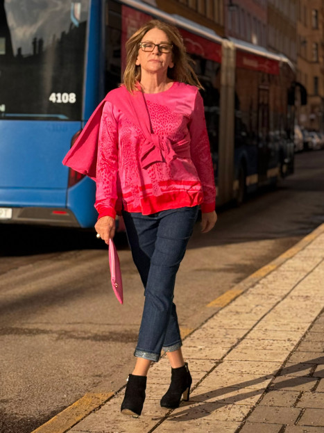 Satinblus Cerise/rosa från Gerry Weber