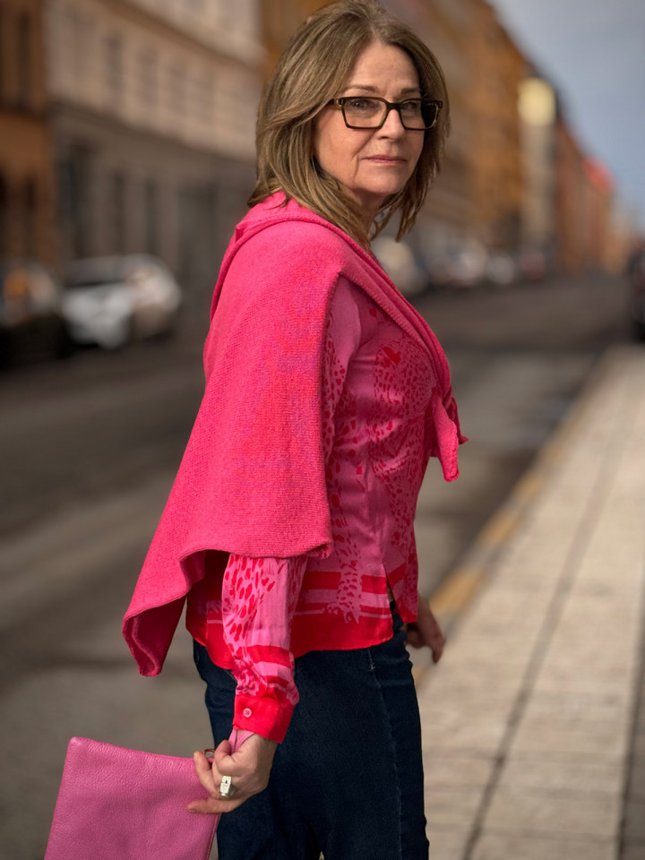 Satinblus Cerise/rosa från Gerry Weber