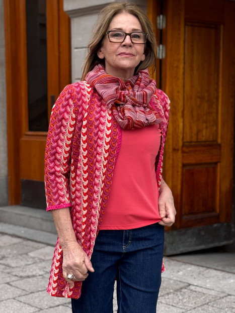 Långkofta Belleza Cerise från Tinta Style