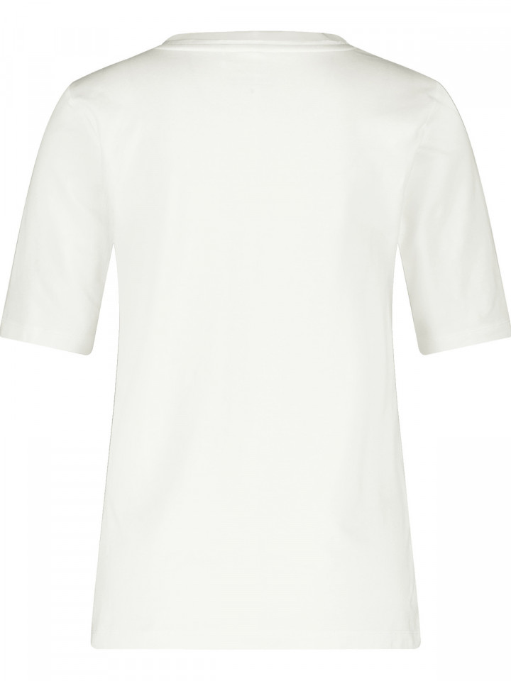 Topp med satinkant gräddvit från...