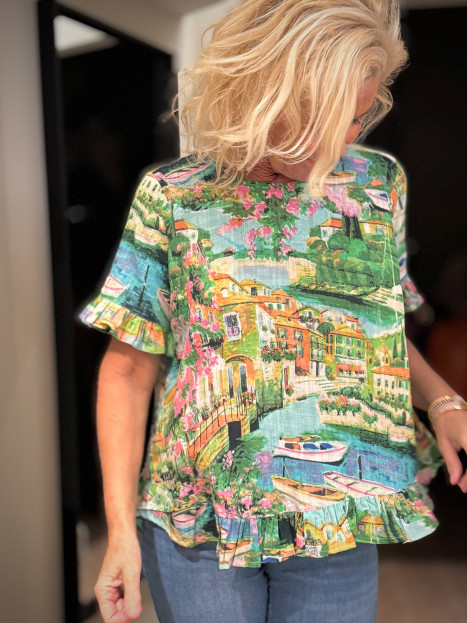 Blus Bellagio grön från Orientique