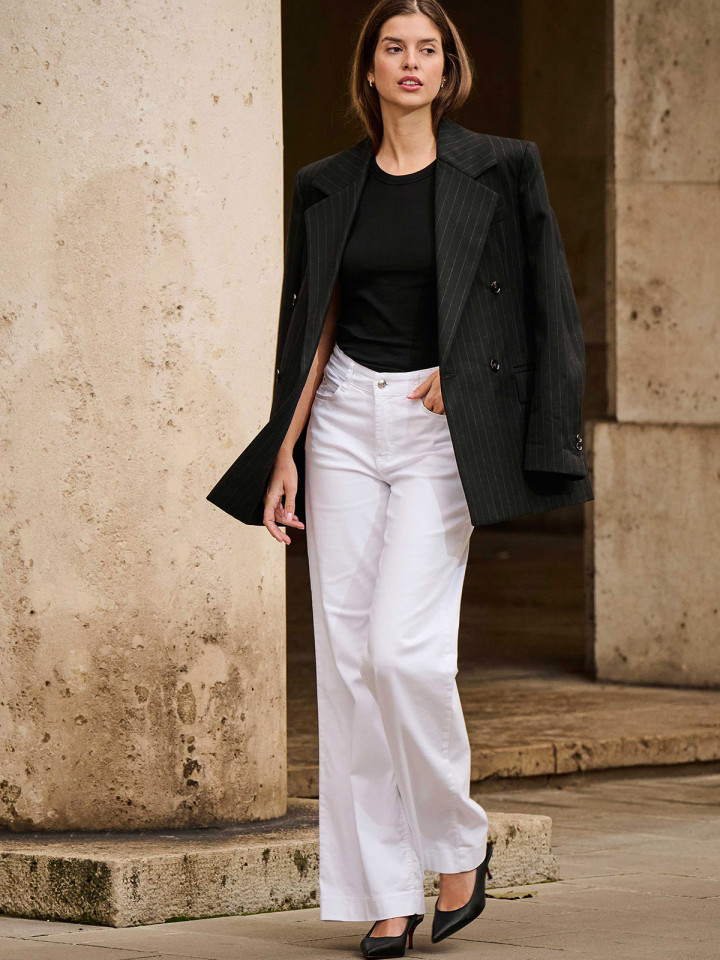 Jeans Dream Wide vita från Mac