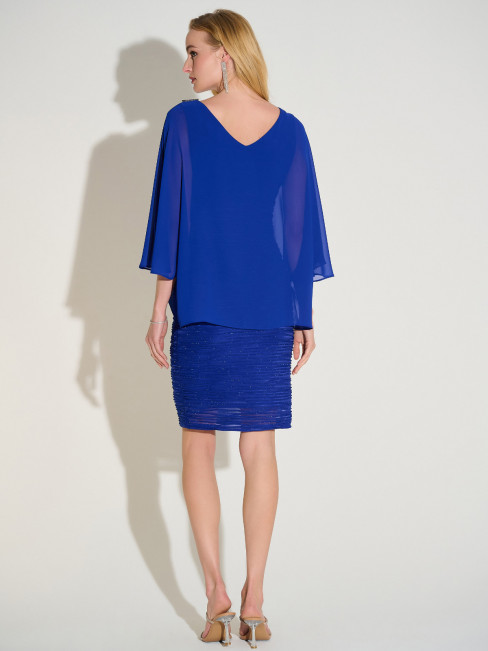 Klänning blå chiffong från Joseph Ribkoff 2