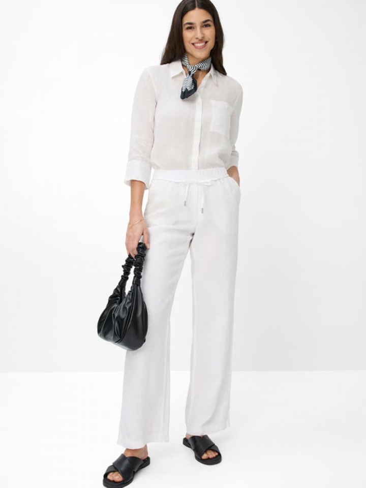 Linnebyxa Farina Vit från Brax