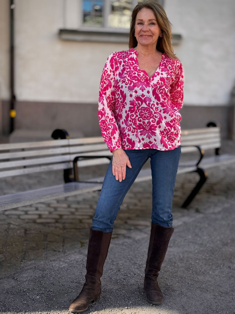 Bomullsblus Dream Cerise från Gossip