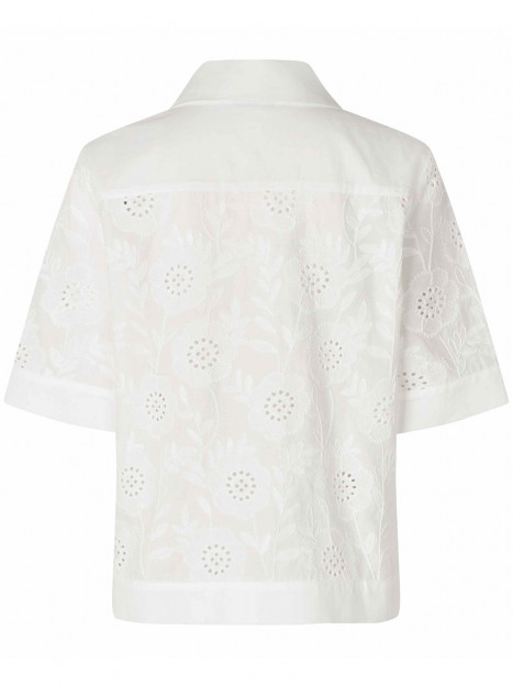 Broderad Irisonne blus vit från Masai