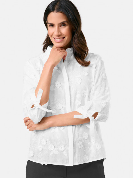 Blus vit broderi från Gerry Weber