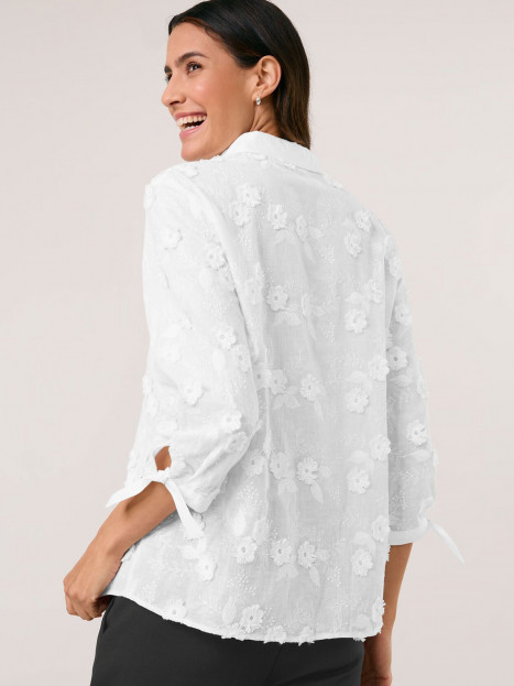Blus vit broderi från Gerry Weber