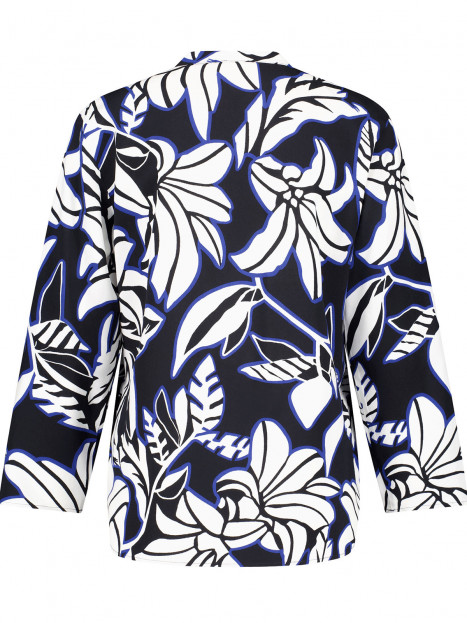 Viskosblus svart/blå från Gerry Weber