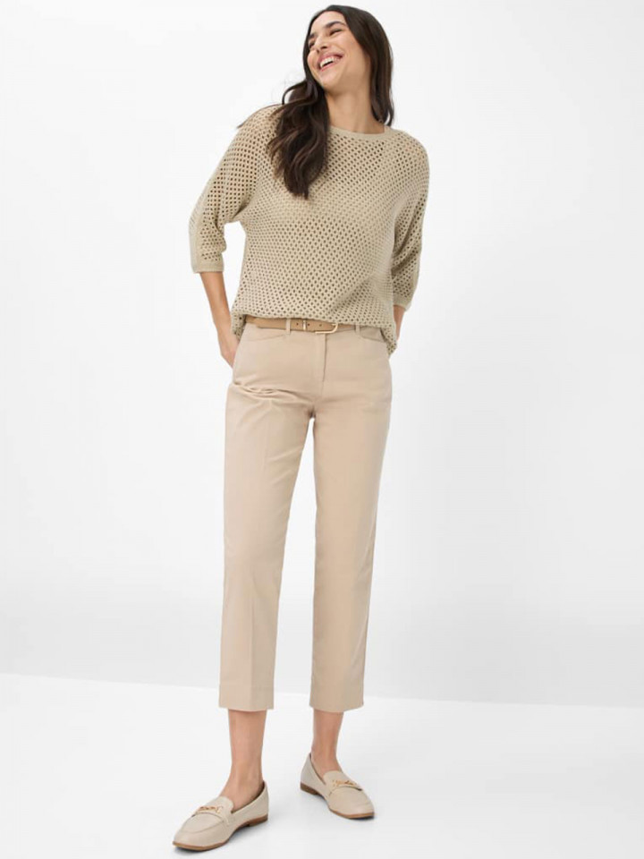 Byxa Mara S 7/8 del Beige från Brax