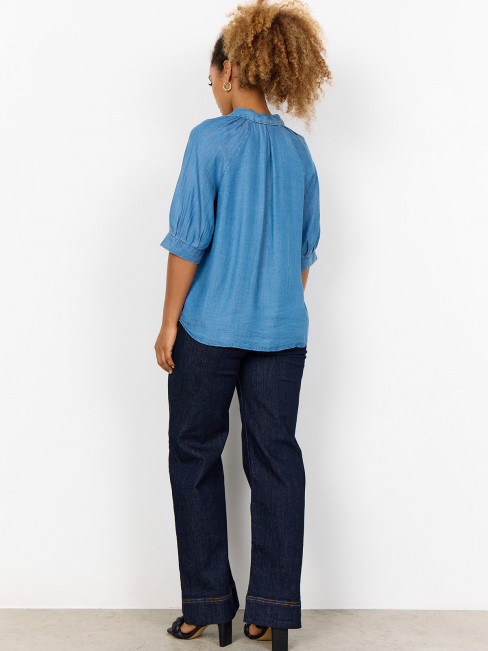 Blus i lyocell denimblå från SoyaConcept 2