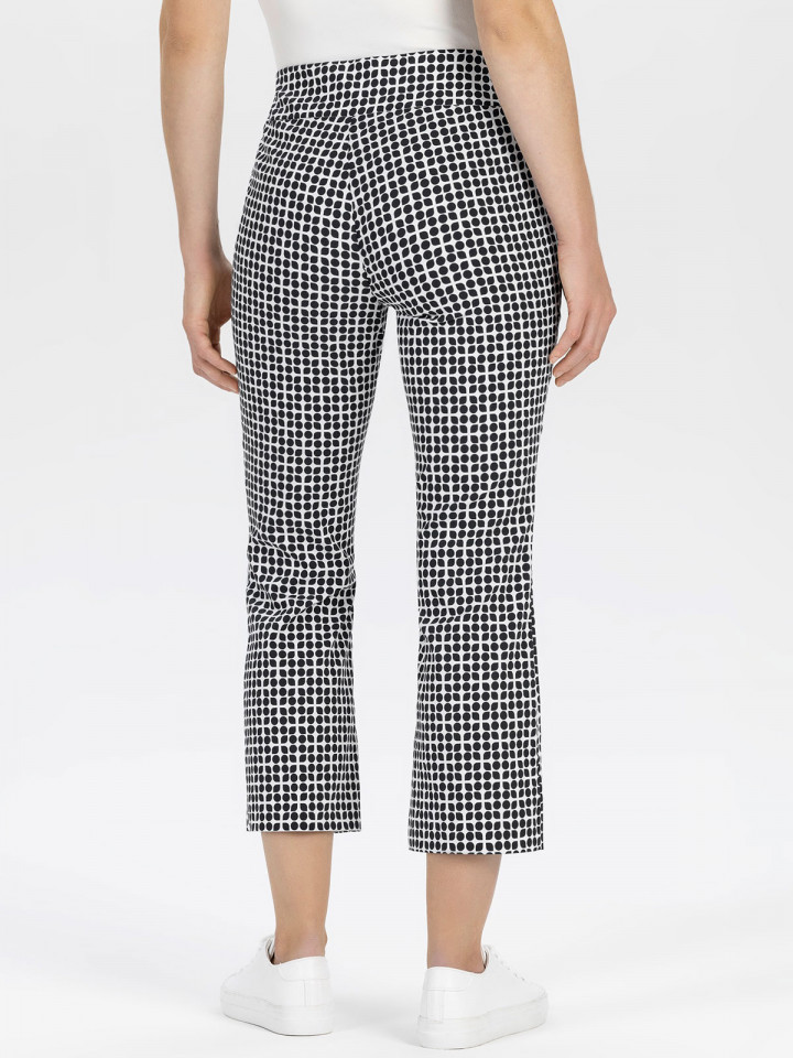 Mirakelbyxa Ina 7/8 mönstrad vit från...