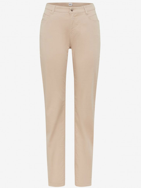 Bomullsbyxa Carola beige från Brax