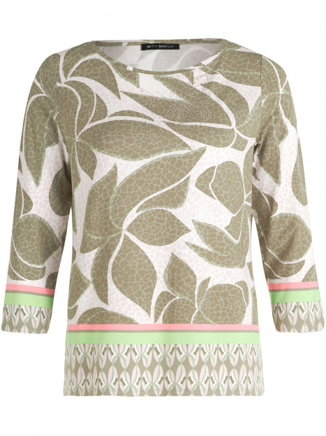 Trikåtopp strass olivgrön från Betty Barclay