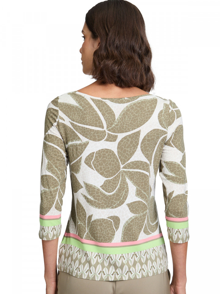 Trikåtopp strass olivgrön från Betty...