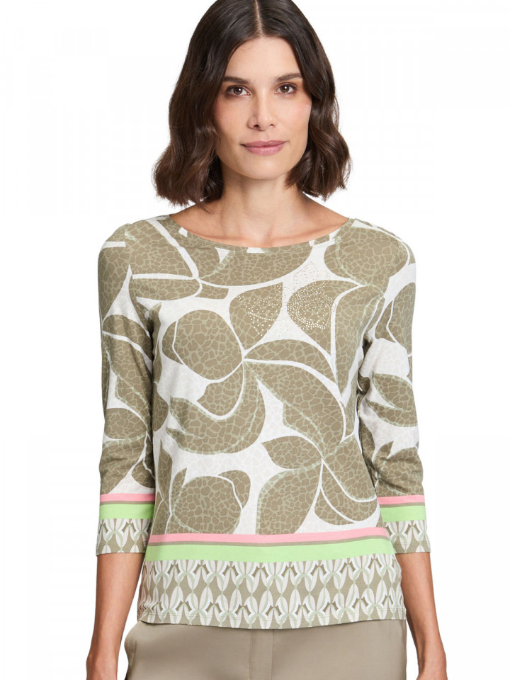 Trikåtopp strass olivgrön från Betty Barclay