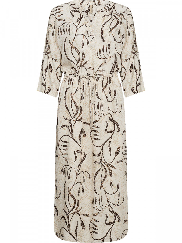 Viskosklänning Sabira sand/brun från...