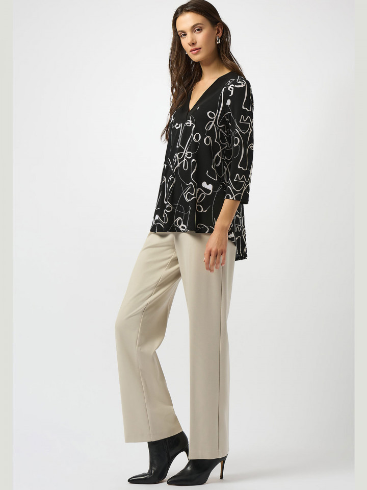 Trikåtopp svart med illustration från...