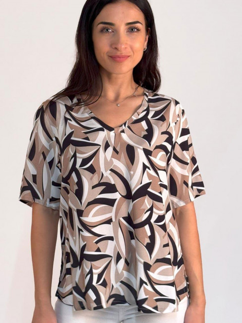 Viskosblus Taupe från Marinello