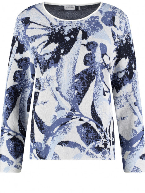 Bomullströja blå/vit från Gerry Weber