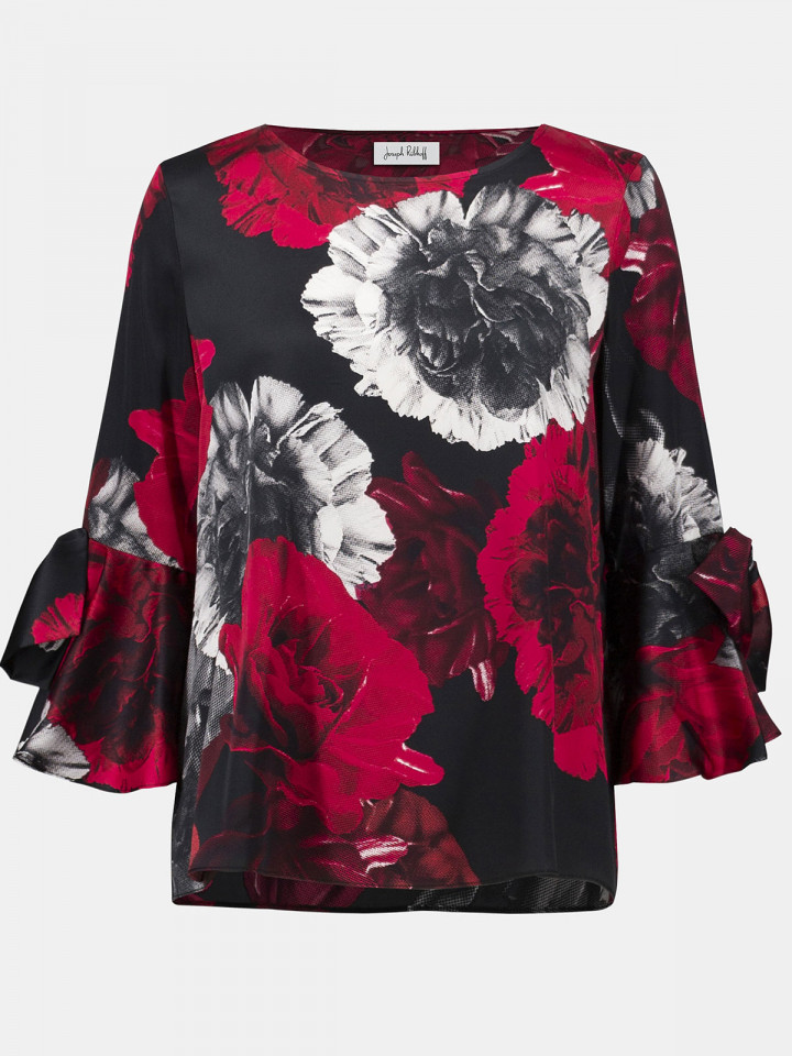 Blus röda rosor från Joseph Ribkoff