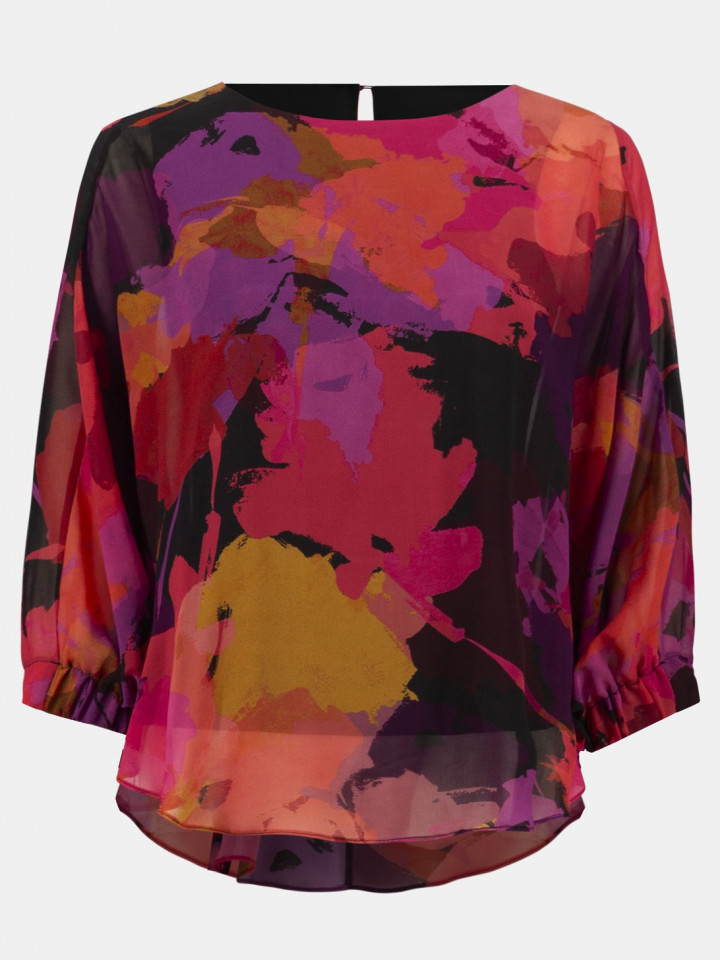 Chiffongblus cerise multi från Joseph...