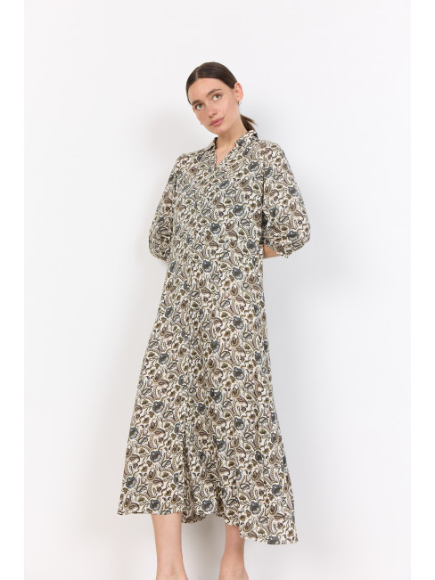 Klänning Grön blom från SoyaConcept